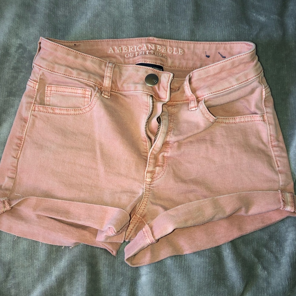 AEO Pink High-rise Shorts